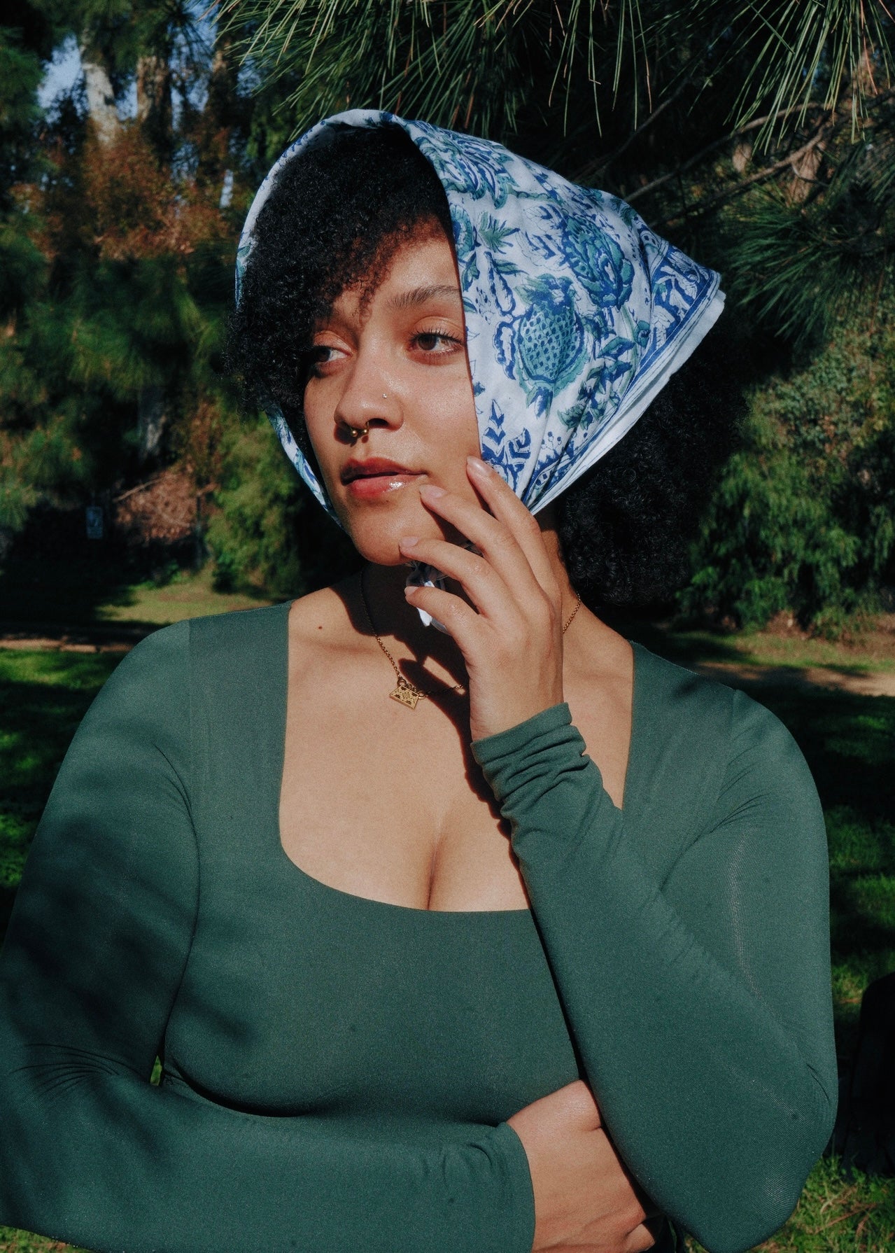 Mykonos - Block Printed Cotton Bandana