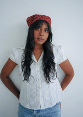 Crimson Twist - Kalamkari Cotton Bandana