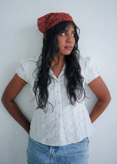 Crimson Twist - Kalamkari Cotton Bandana