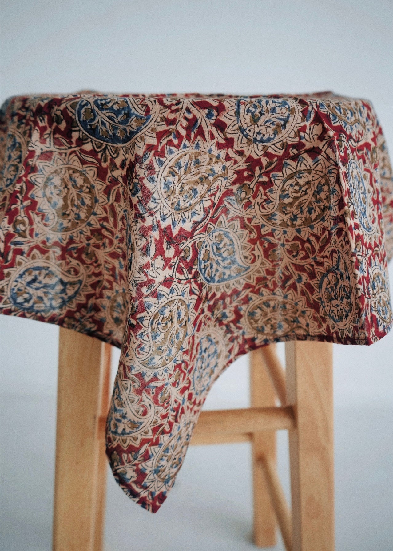 Chatusra Paisley - Kalamkari Cotton Bandana