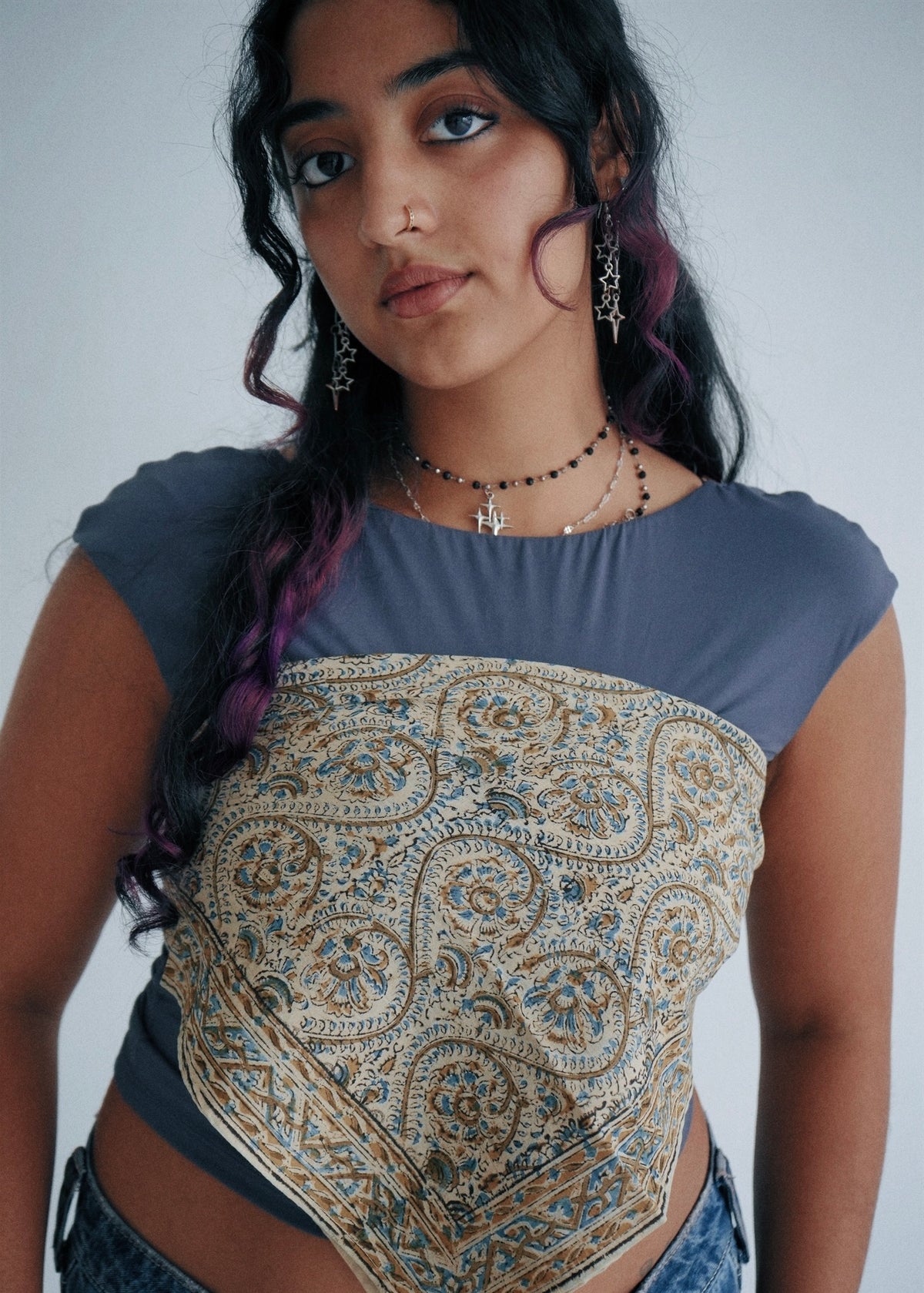 Golden Spade - Kalamkari Cotton Bandana
