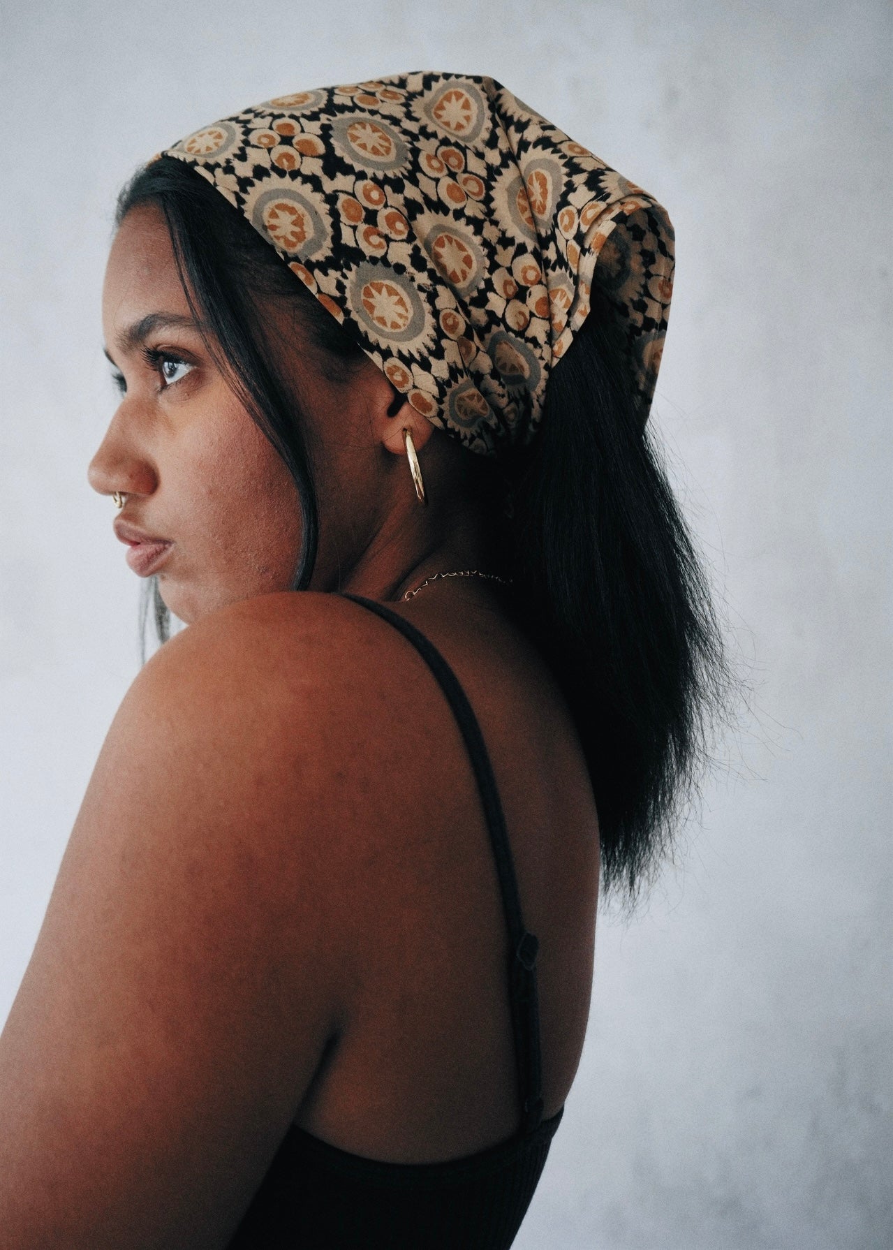 Crop Circle  - Kalamkari Cotton Bandana