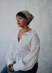 Blue Paisley - Kalamkari Cotton Bandana