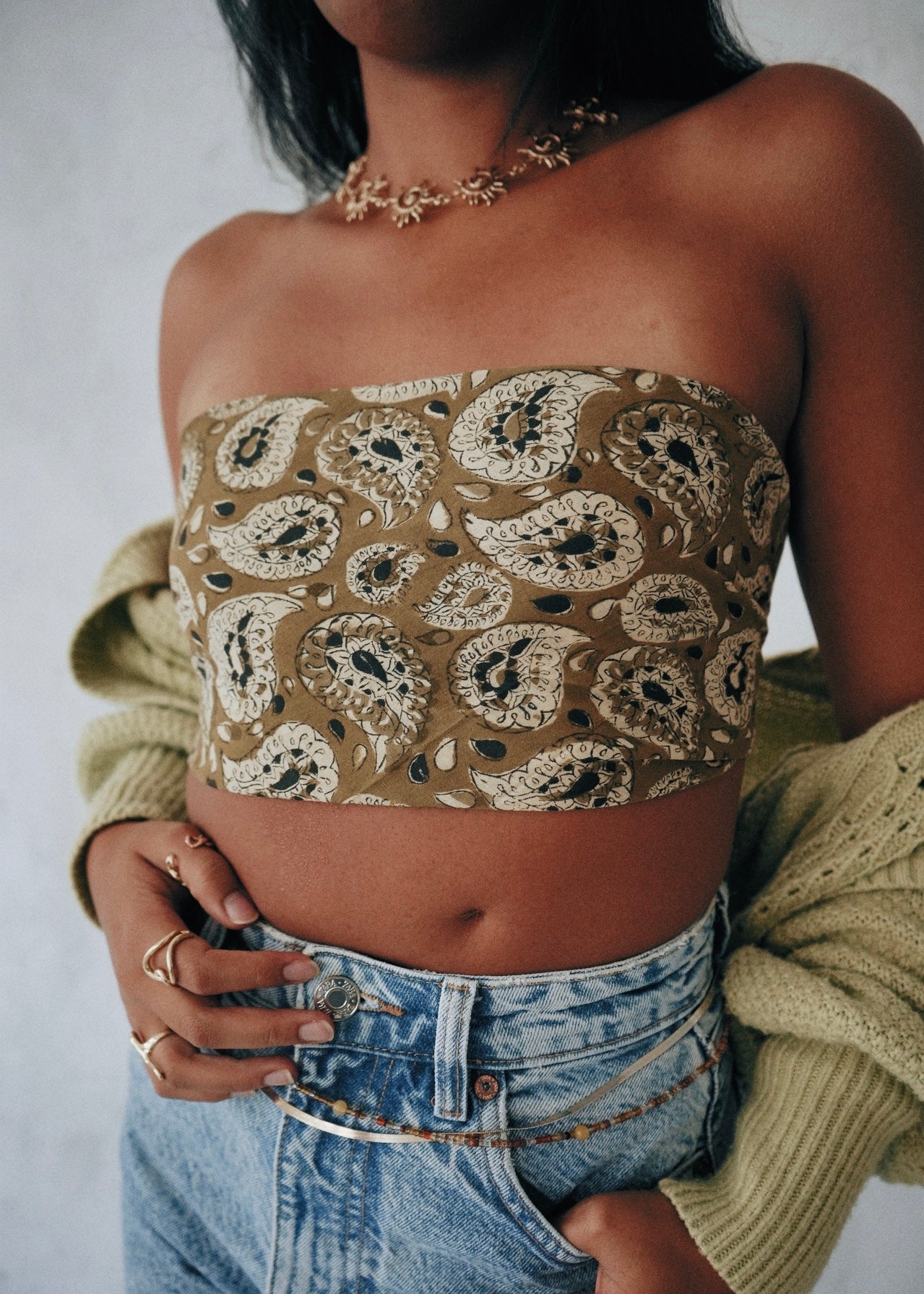 Emerald Wine - Kalamkari Cotton Bandana