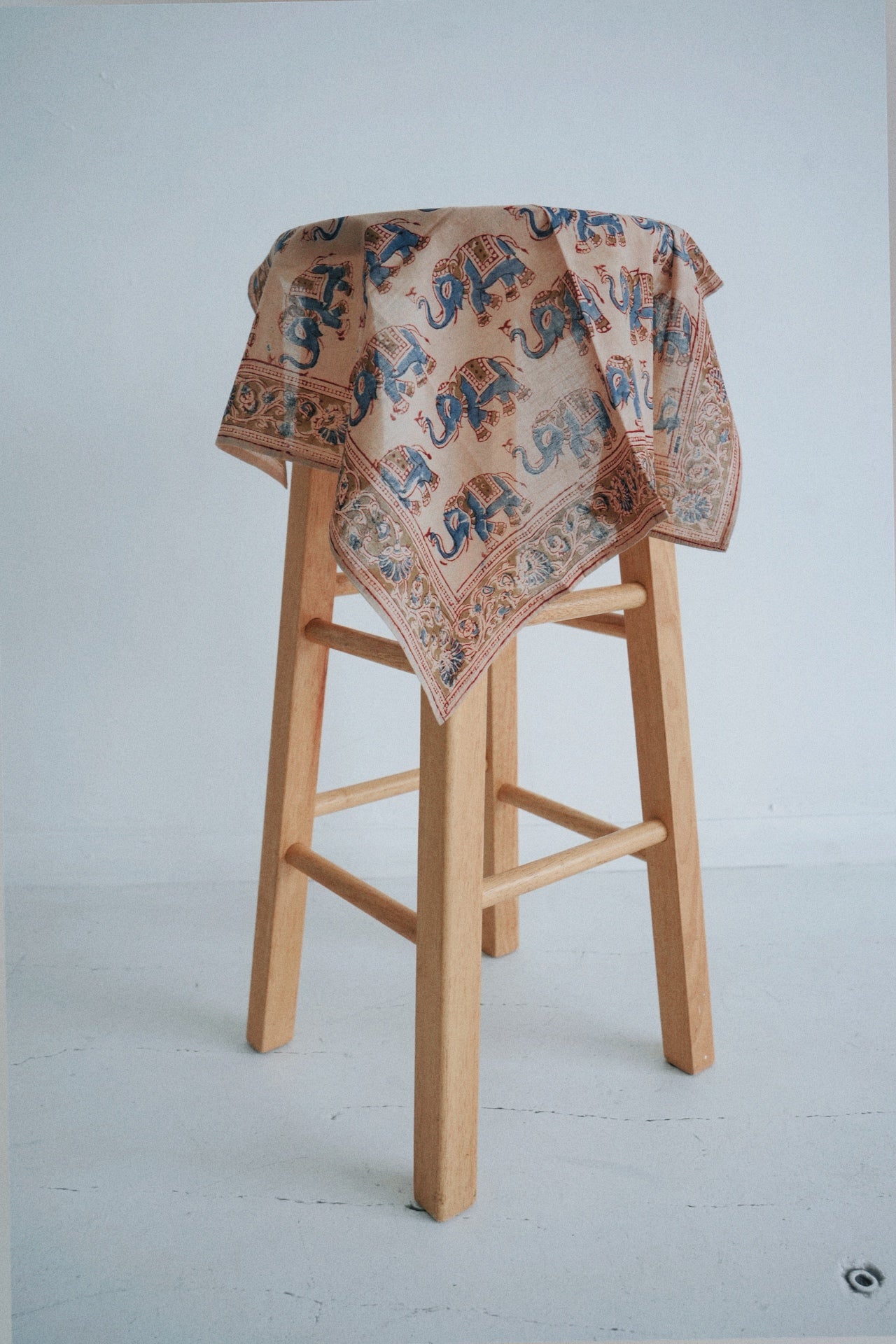 Midnight Mirage - Kalamkari Cotton Bandana