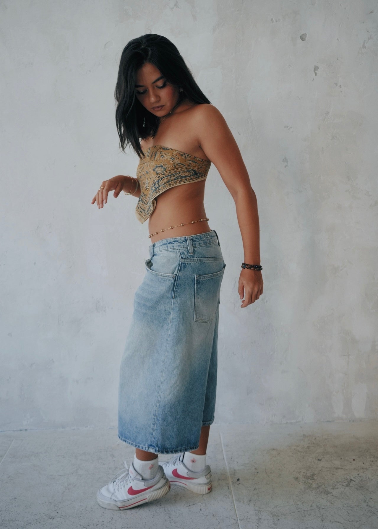 Sapphire Bloom - Kalamkari Cotton Bandana