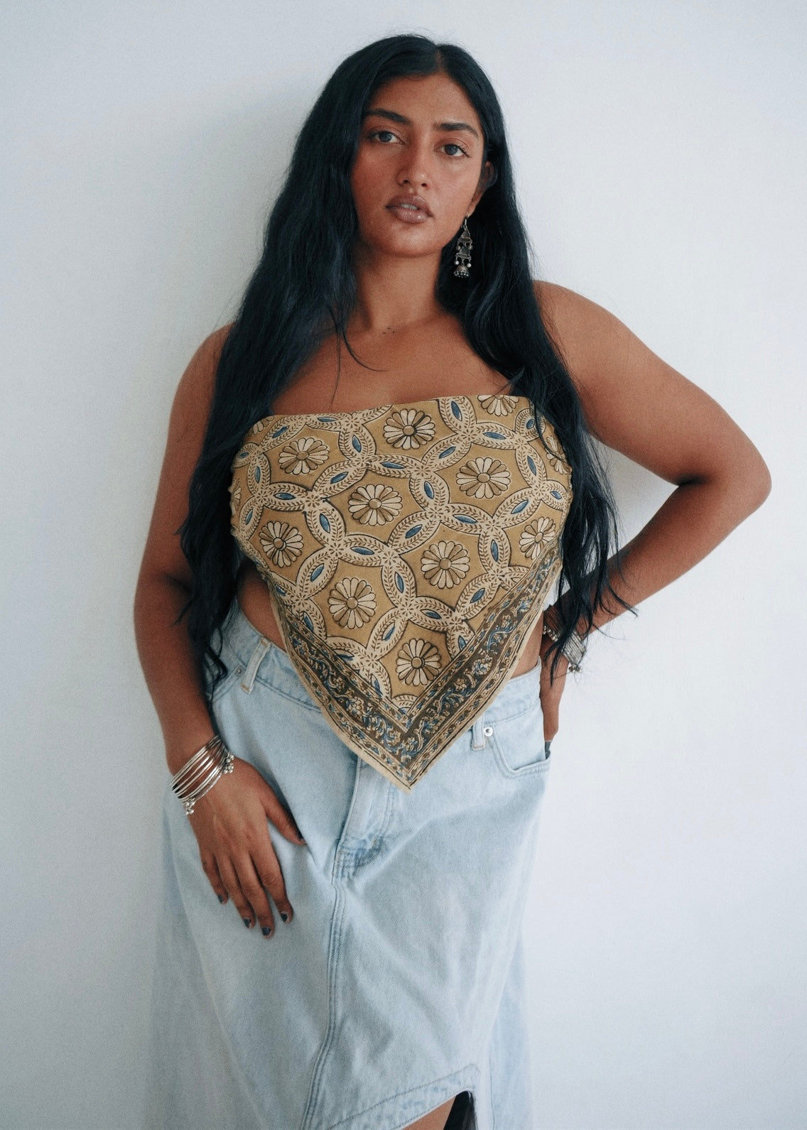 Sunflower Bundle  - Kalamkari Cotton Bandana