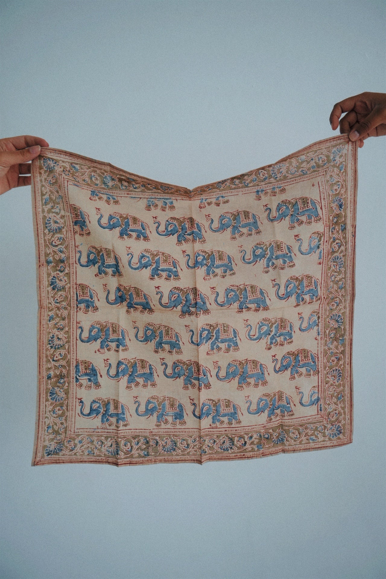 Midnight Mirage - Kalamkari Cotton Bandana