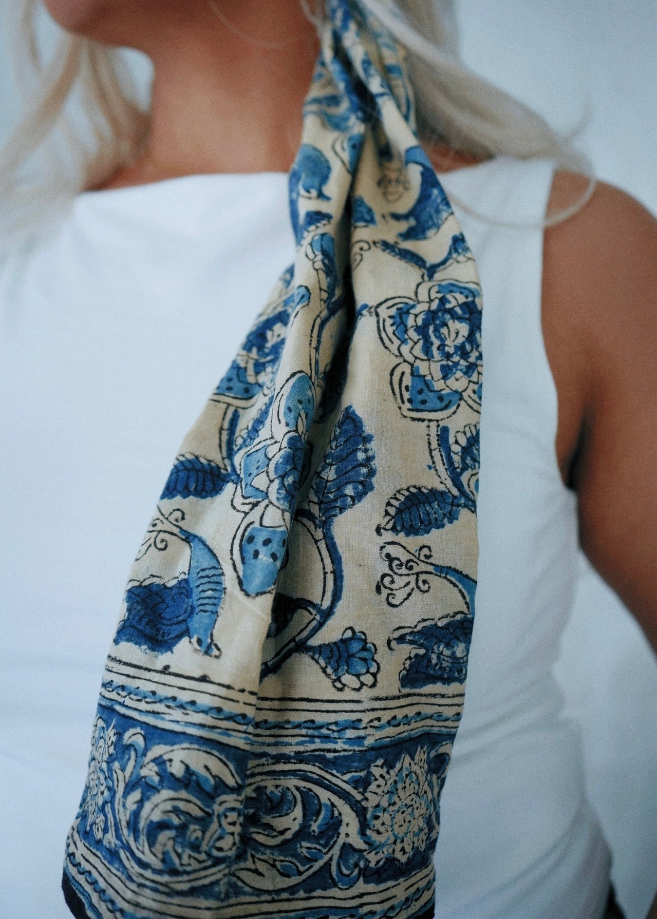 The Blue Jay's Song - Hand Block Printed