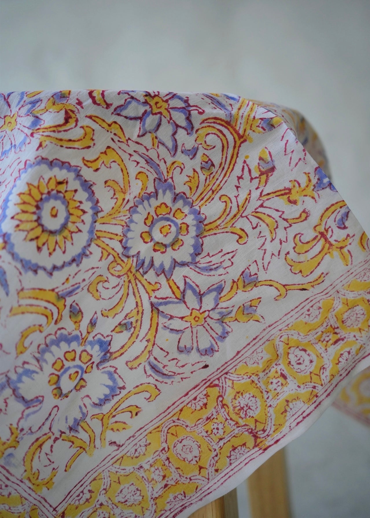 Easter Brunch - Hand Block Printed Cotton Bandana