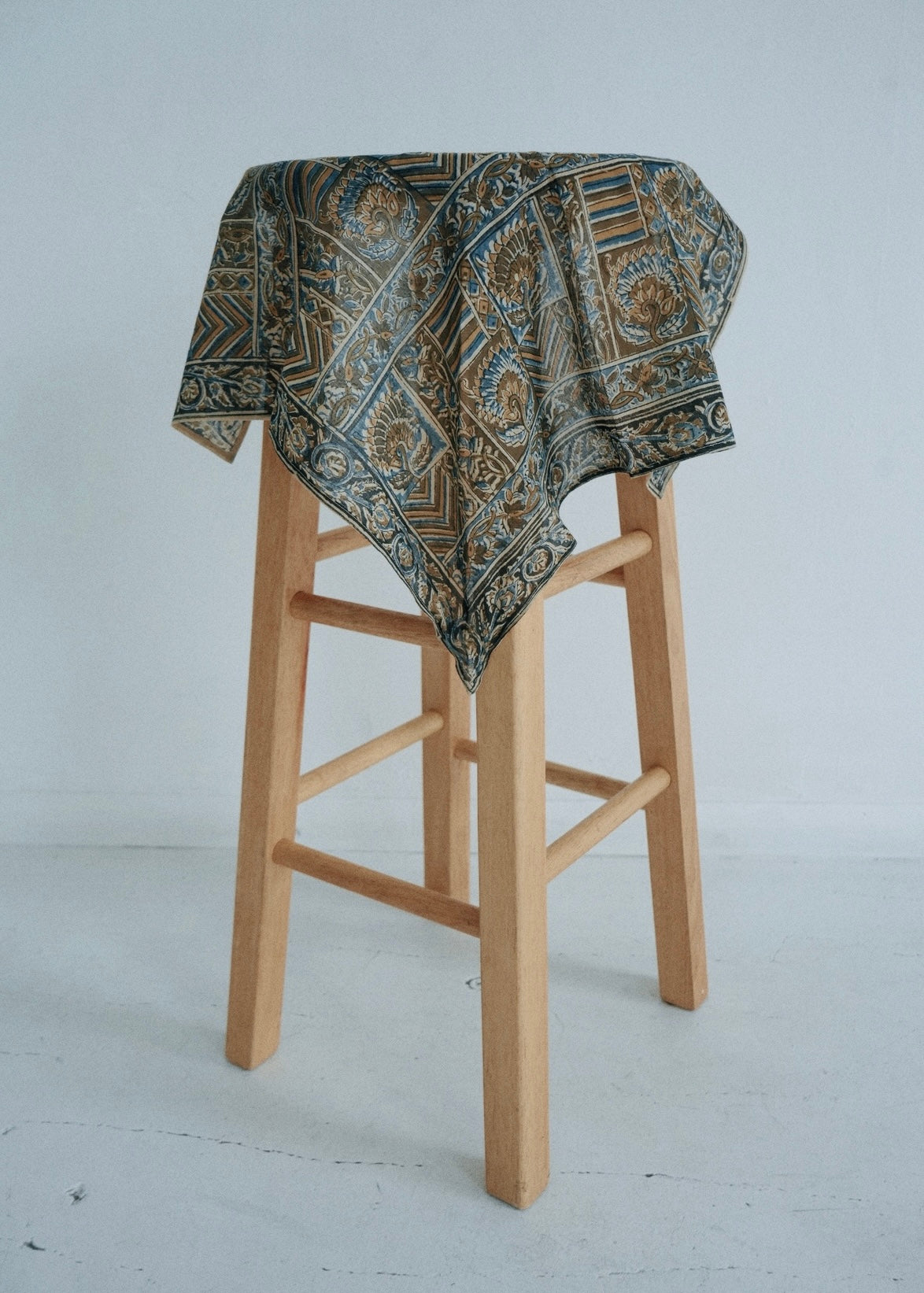 Evening Dandelions - Kalamkari Cotton Bandana