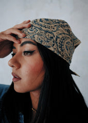 Swirling Feathers - Kalamkari Cotton Bandana