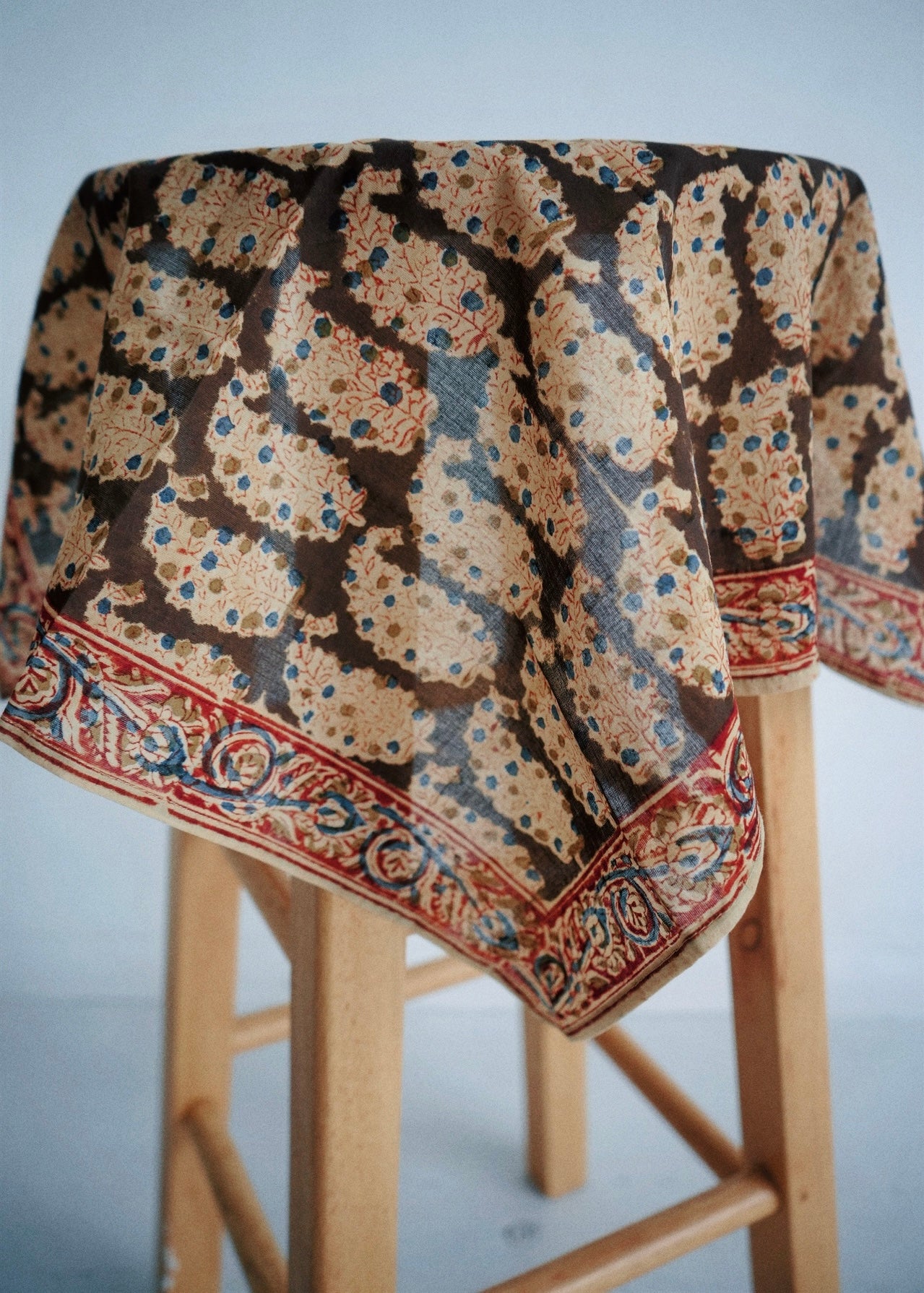 Papaya Patch - Kalamkari Cotton Bandana