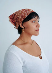 Bleeding Blossom - Kalamkari Cotton Bandana