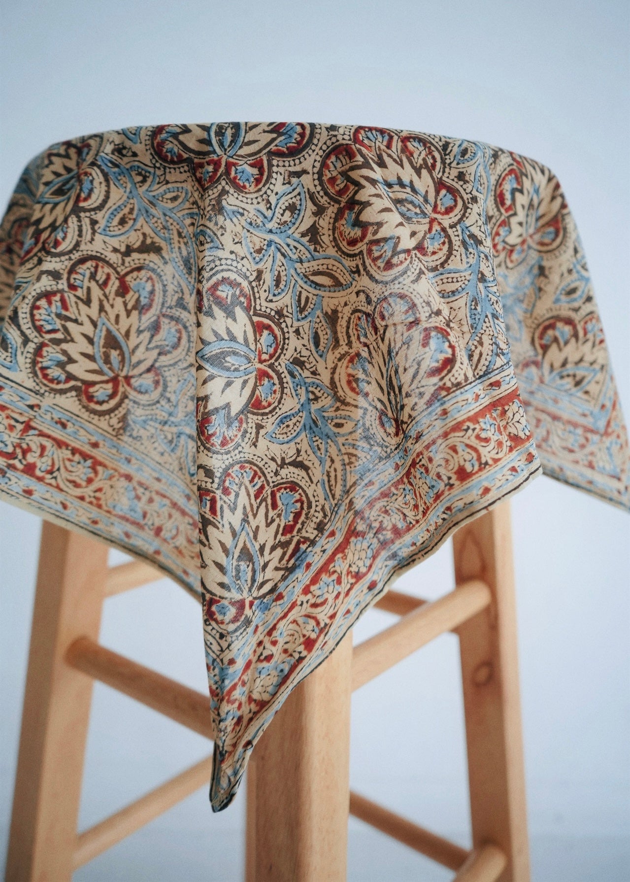 Beaded Beatle - Kalamkari Cotton Bandana