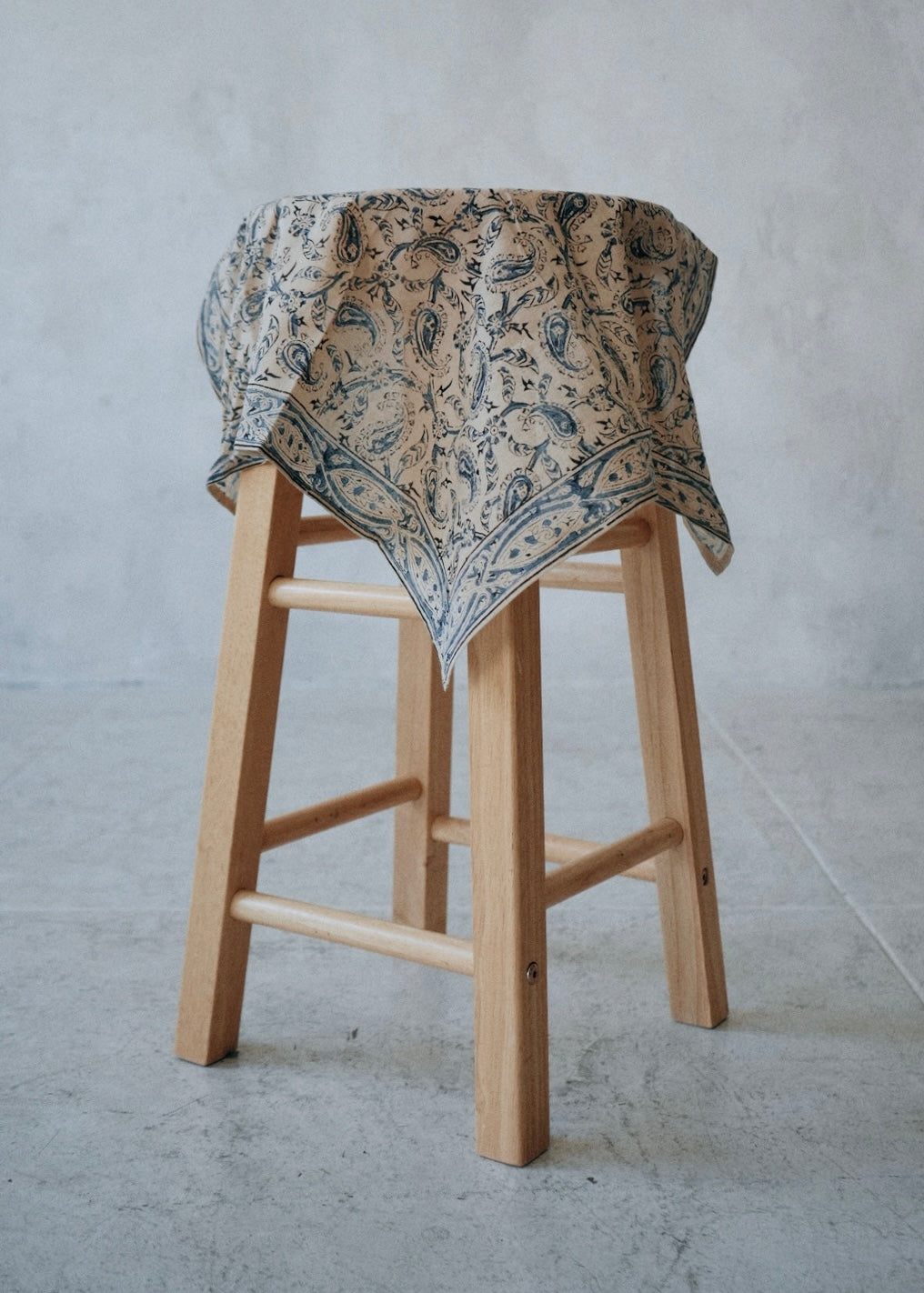 Blue Paisley - Kalamkari Cotton Bandana