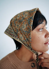 Ivory Eyelet - Kalamkari Cotton Bandana