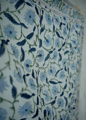 Blue Bell - Hand Block Print Cotton Bandana