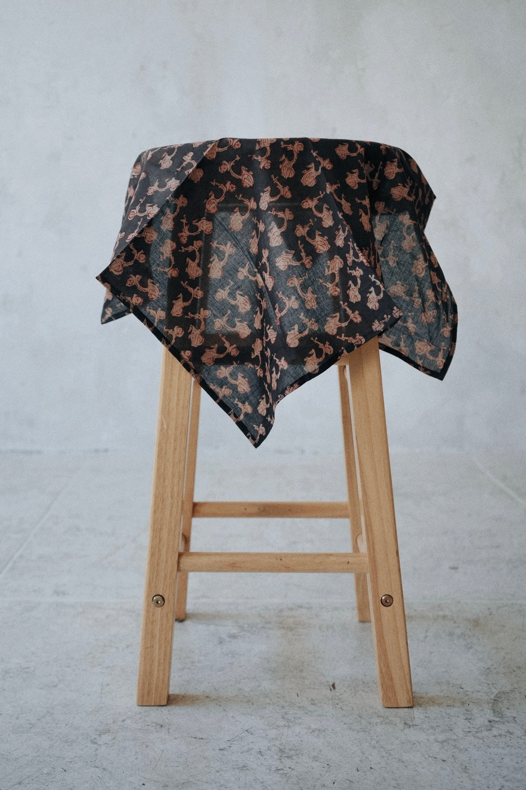 Midnight Ride - Kalamkari Cotton Bandana