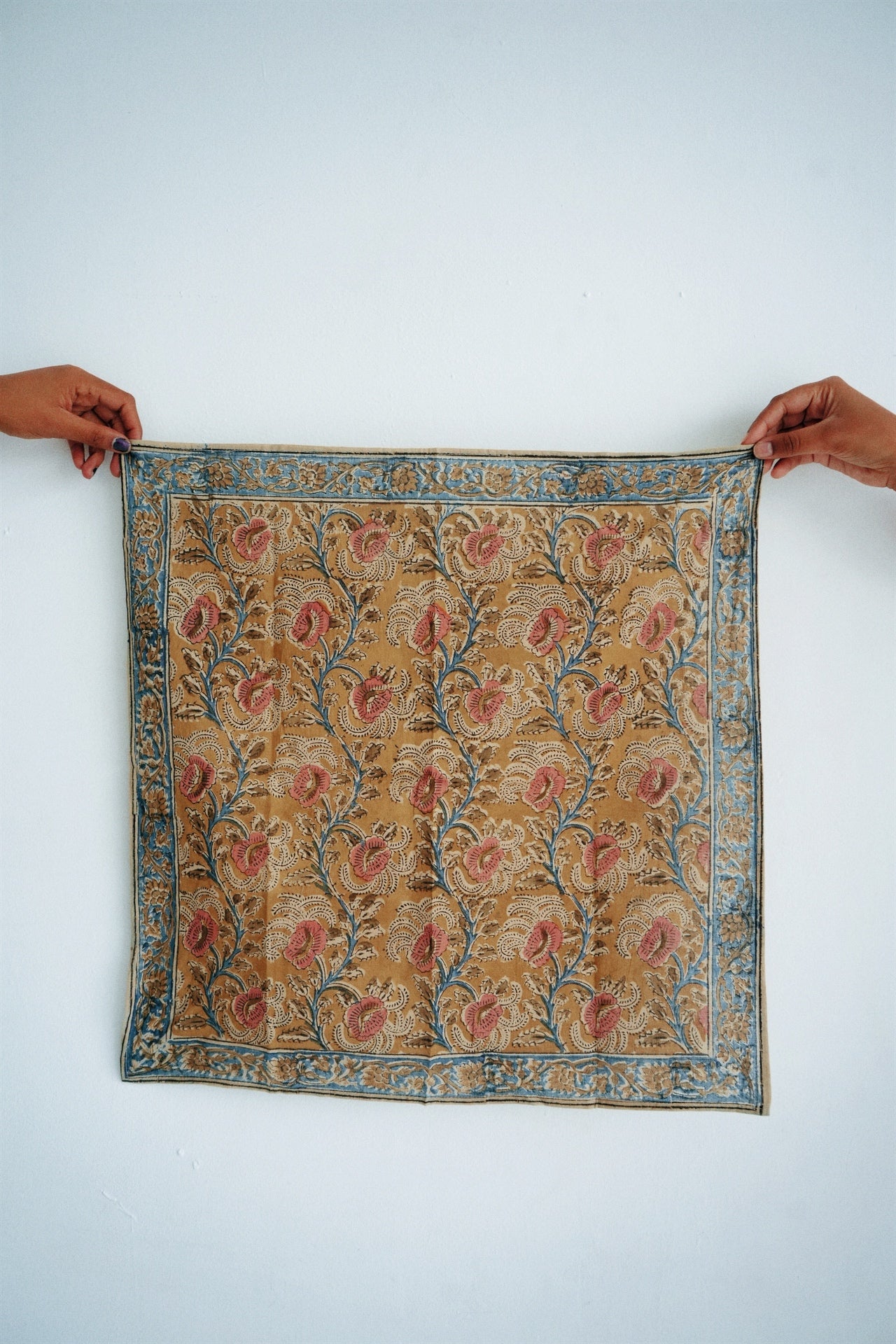 Amber Vine - Kalamkari Cotton Bandana