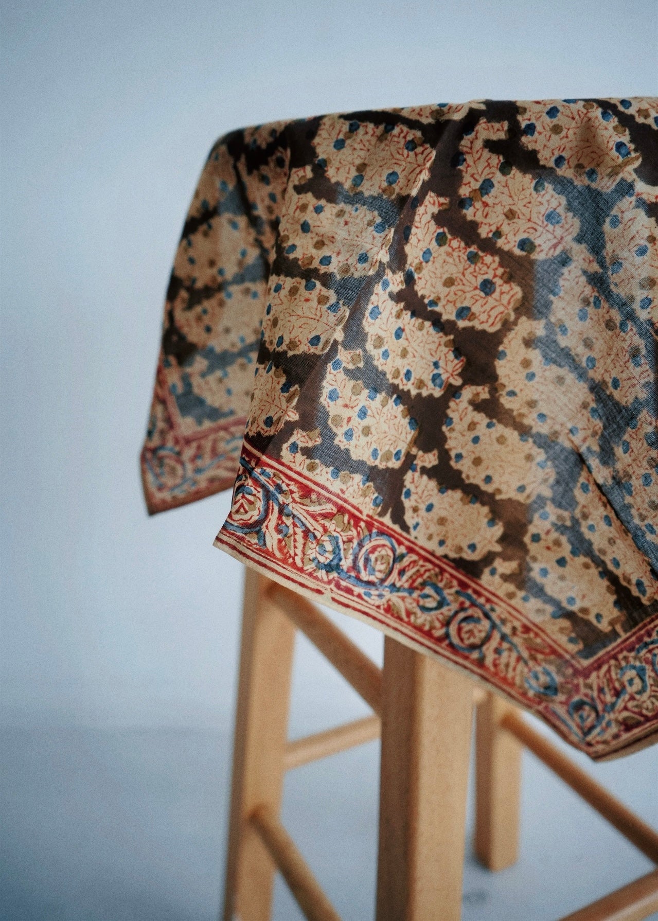 Papaya Patch - Kalamkari Cotton Bandana