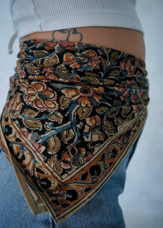 Lost in the Forest - Kalamkari Cotton Bandana