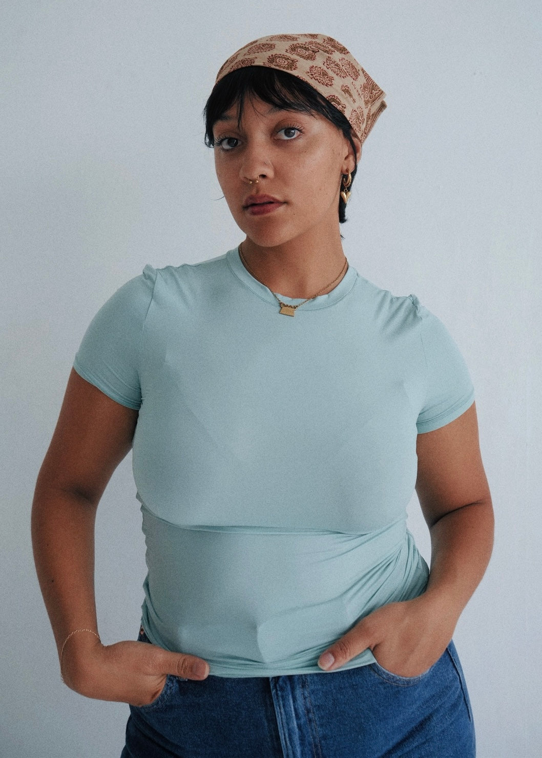 Terracotta Medallion - Kalamkari Cotton Bandana