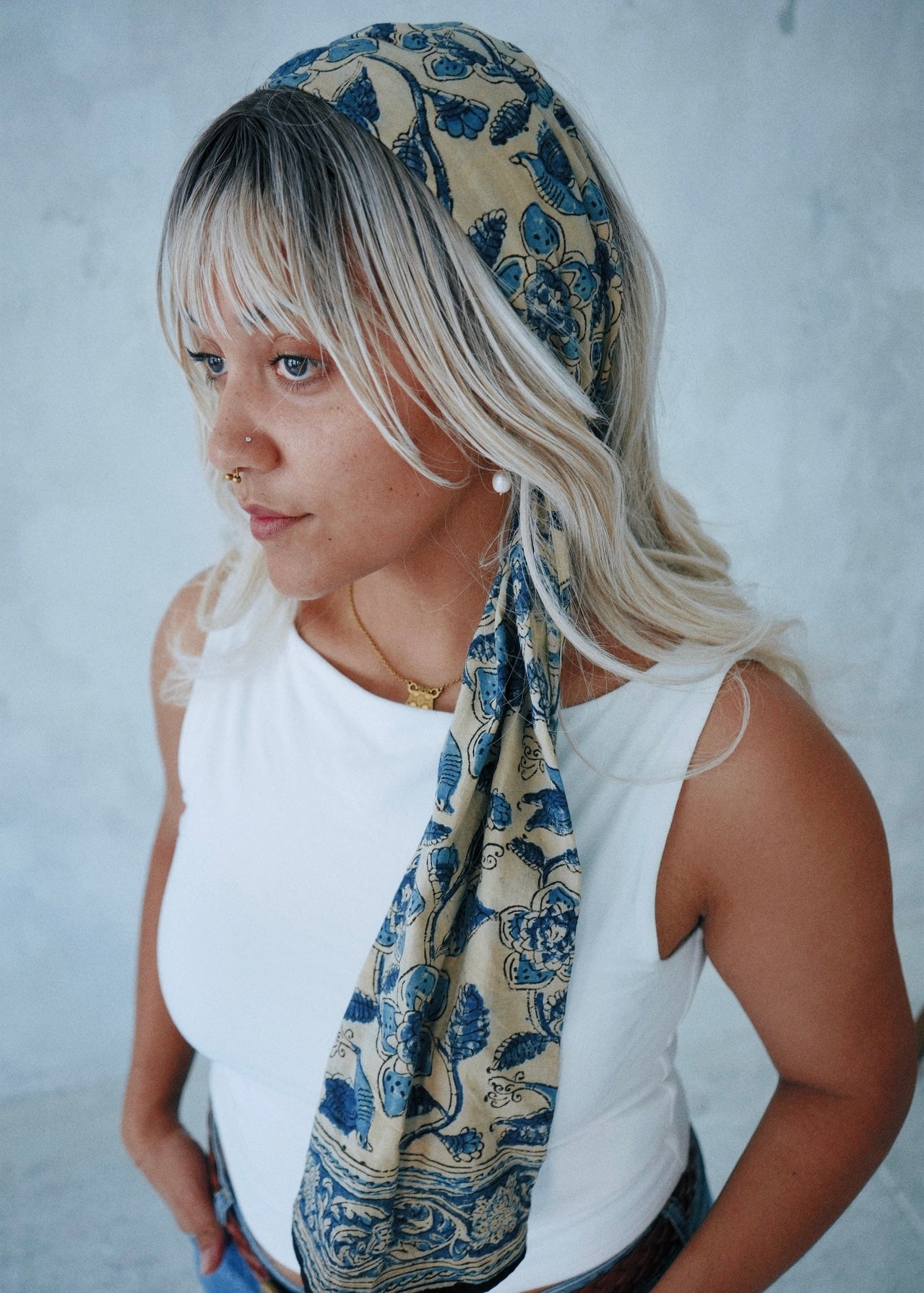 The Blue Jay's Song - Hand Block Printed