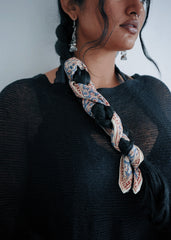 Rosewood Blossom - Kalamkari Cotton Bandana