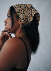 Crop Circle  - Kalamkari Cotton Bandana