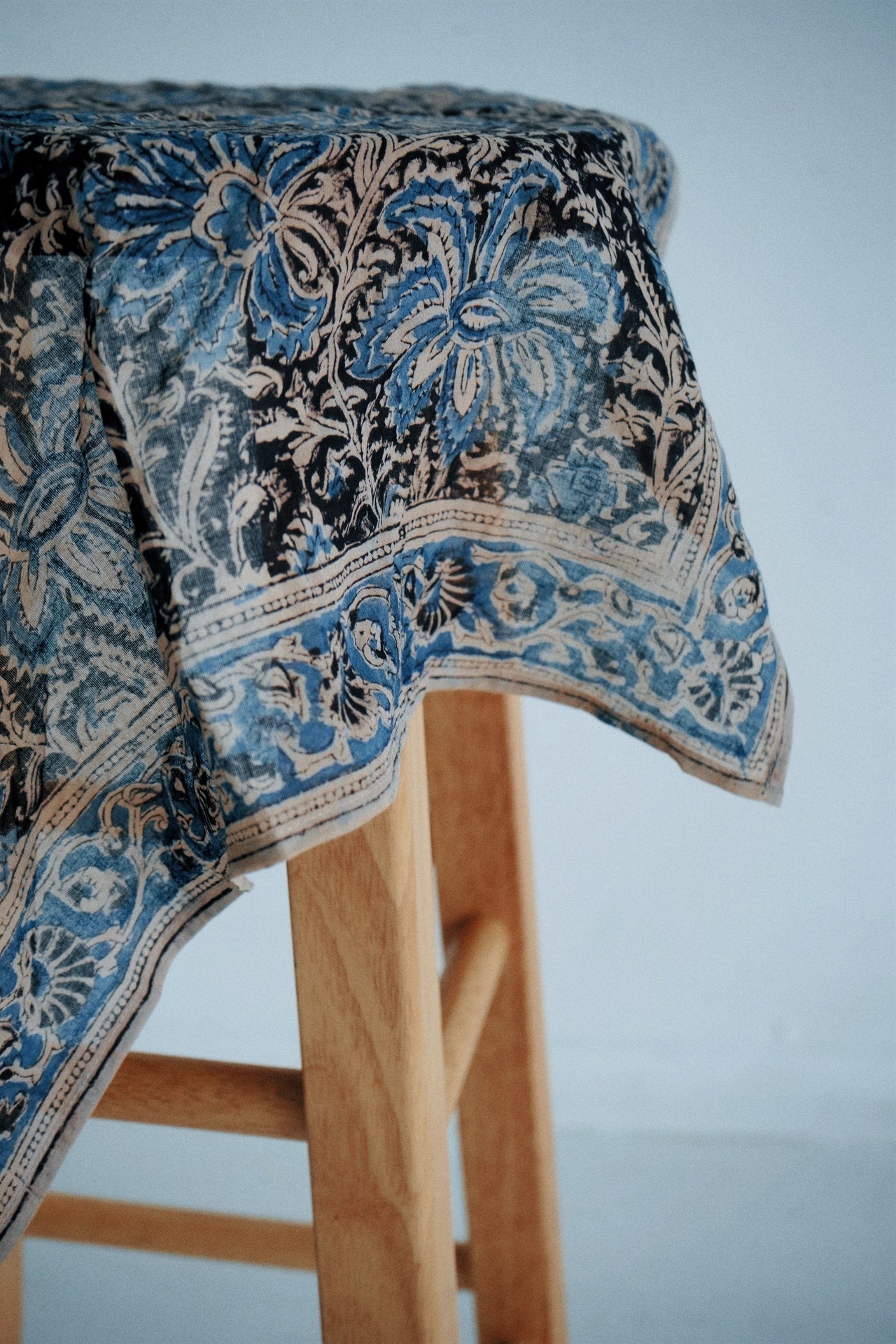 Persian Iris - Kalamkari Cotton Bandana