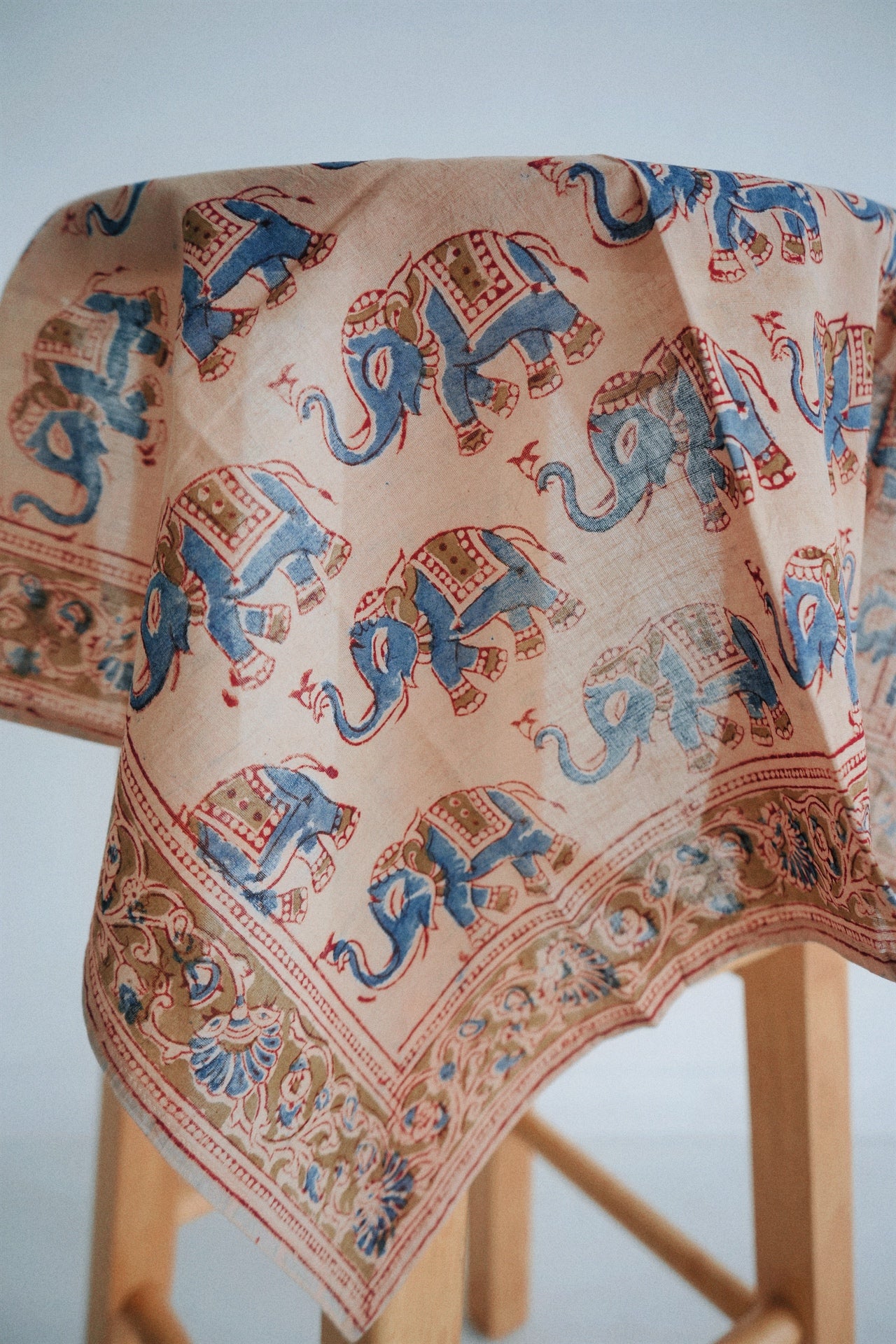 Midnight Mirage - Kalamkari Cotton Bandana