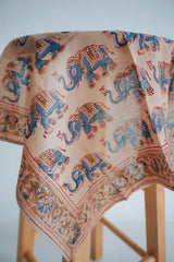 Midnight Mirage - Kalamkari Cotton Bandana