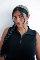 Cobalt Floral - Kalamkari Cotton Bandana