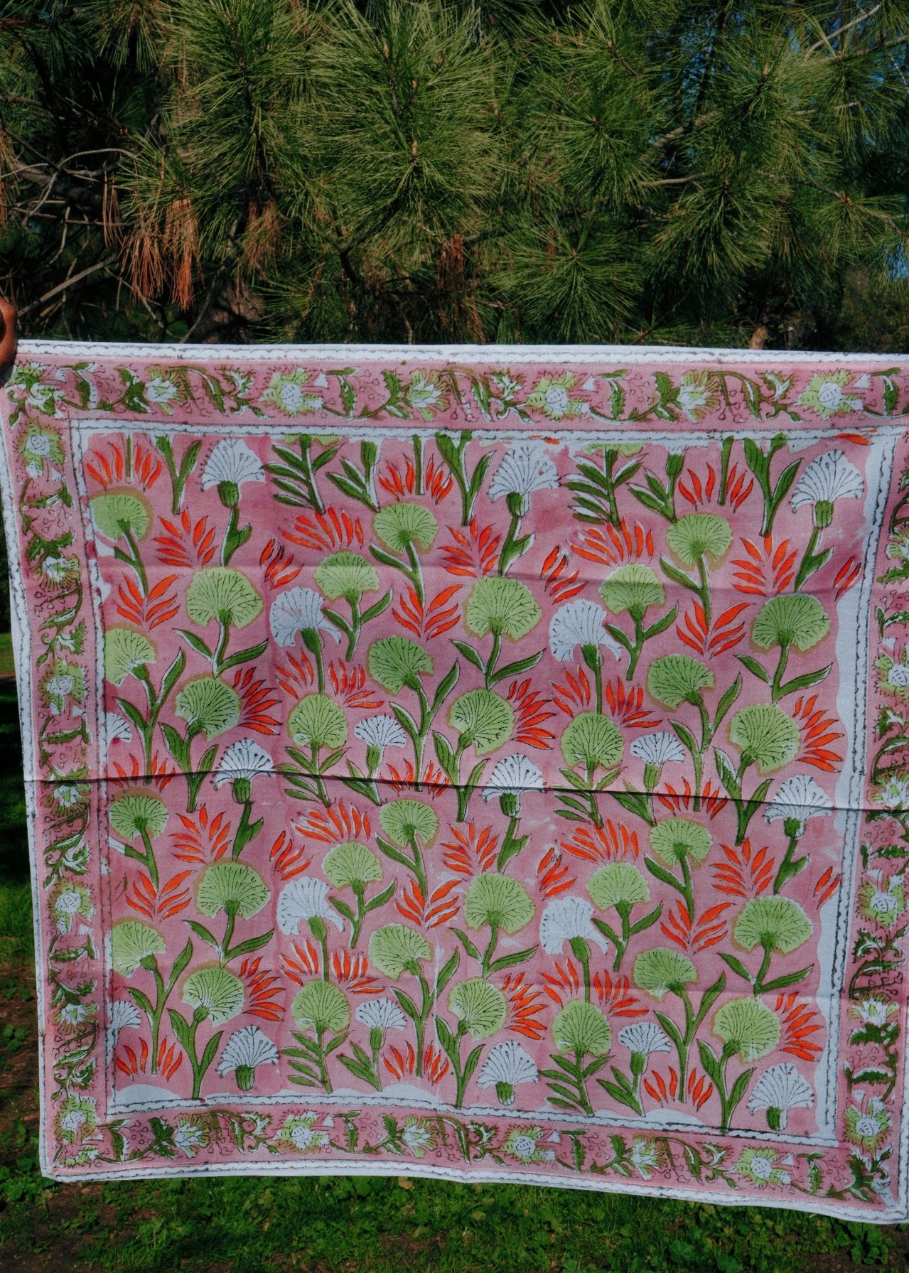 Watermelon Season - Kalamkari Cotton Bandana