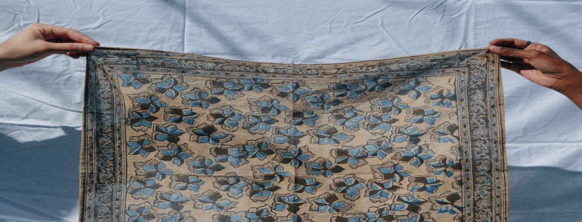 Blue Jay - Kalamkari Cotton Bandana
