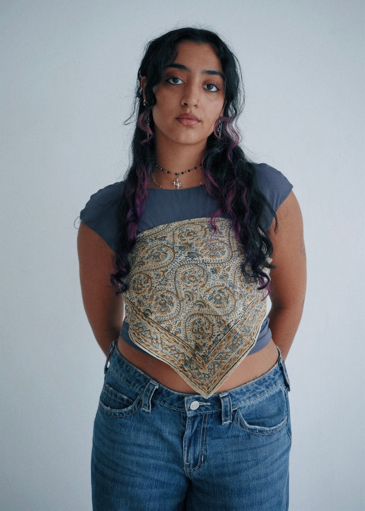 Golden Spade - Kalamkari Cotton Bandana