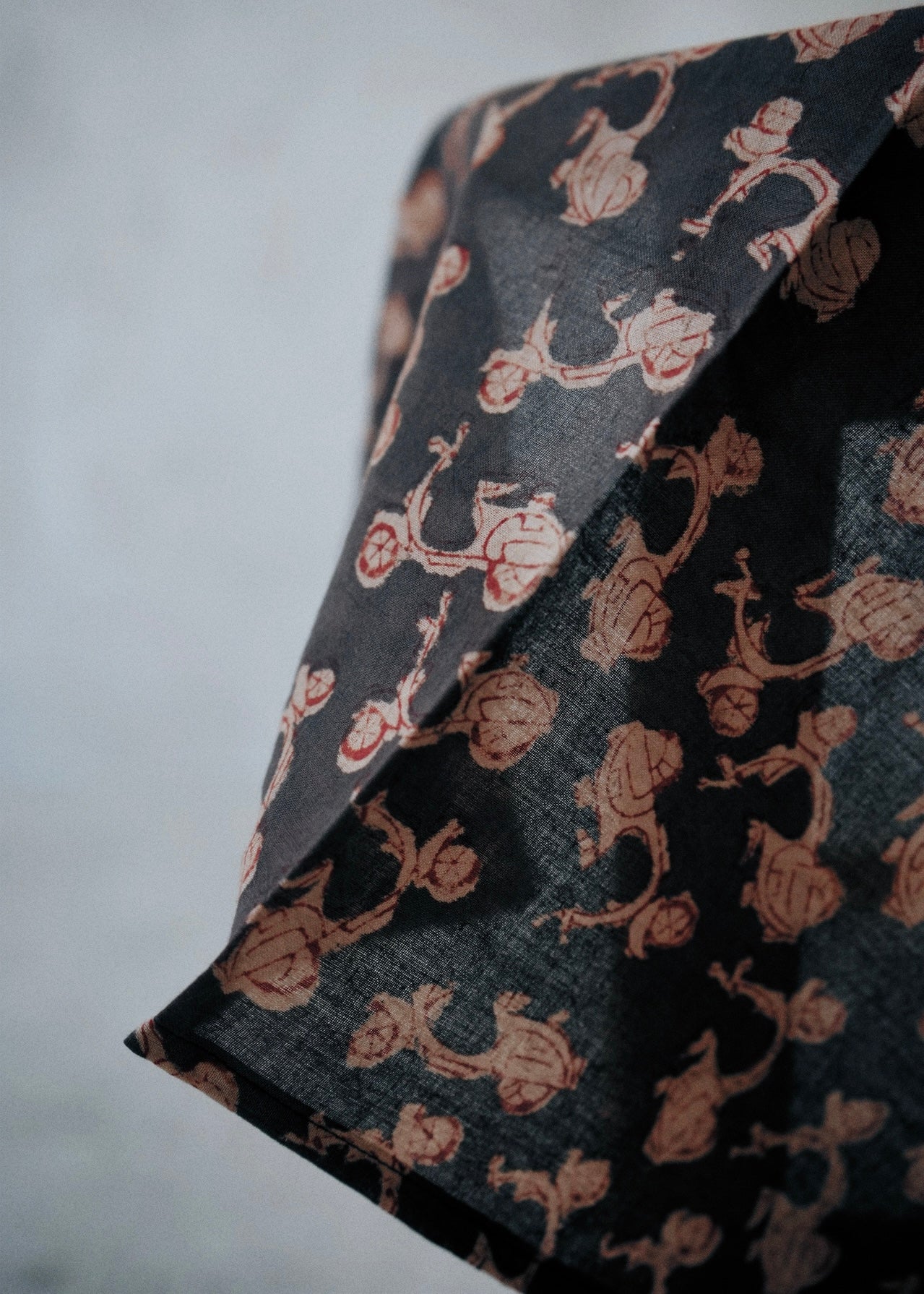 Midnight Ride - Kalamkari Cotton Bandana