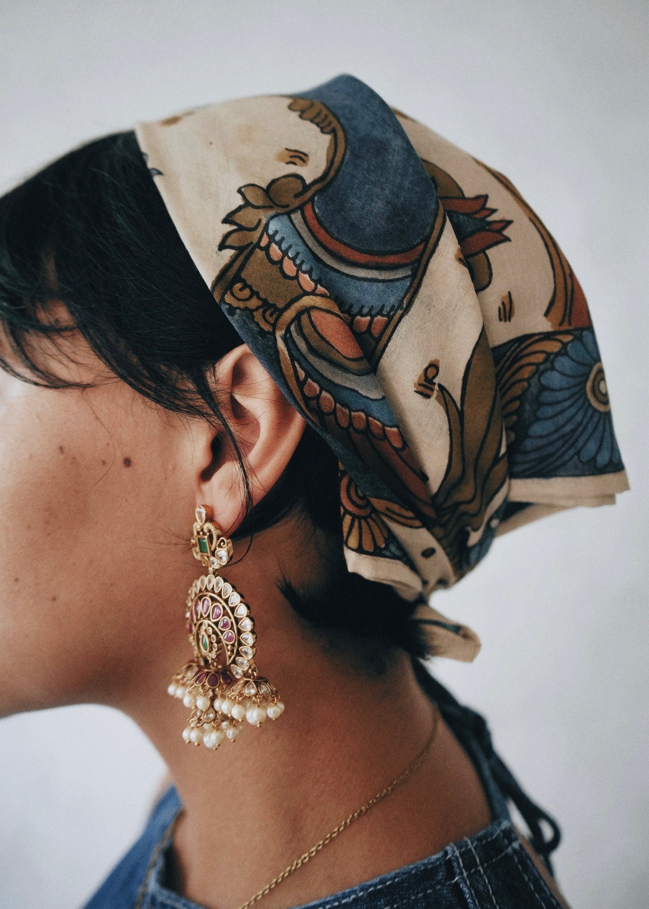 Swan Lake Melody - Limited Edition Hand Painted Cotton Bandana