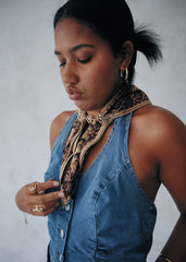 Copper Harvest - Kalamkari Cotton Bandana