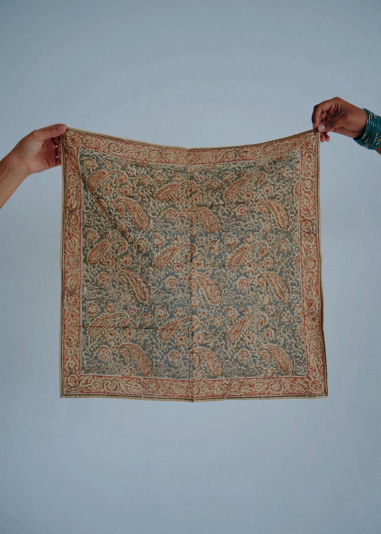 Vegetable Garden - Kalamkari Cotton Bandana