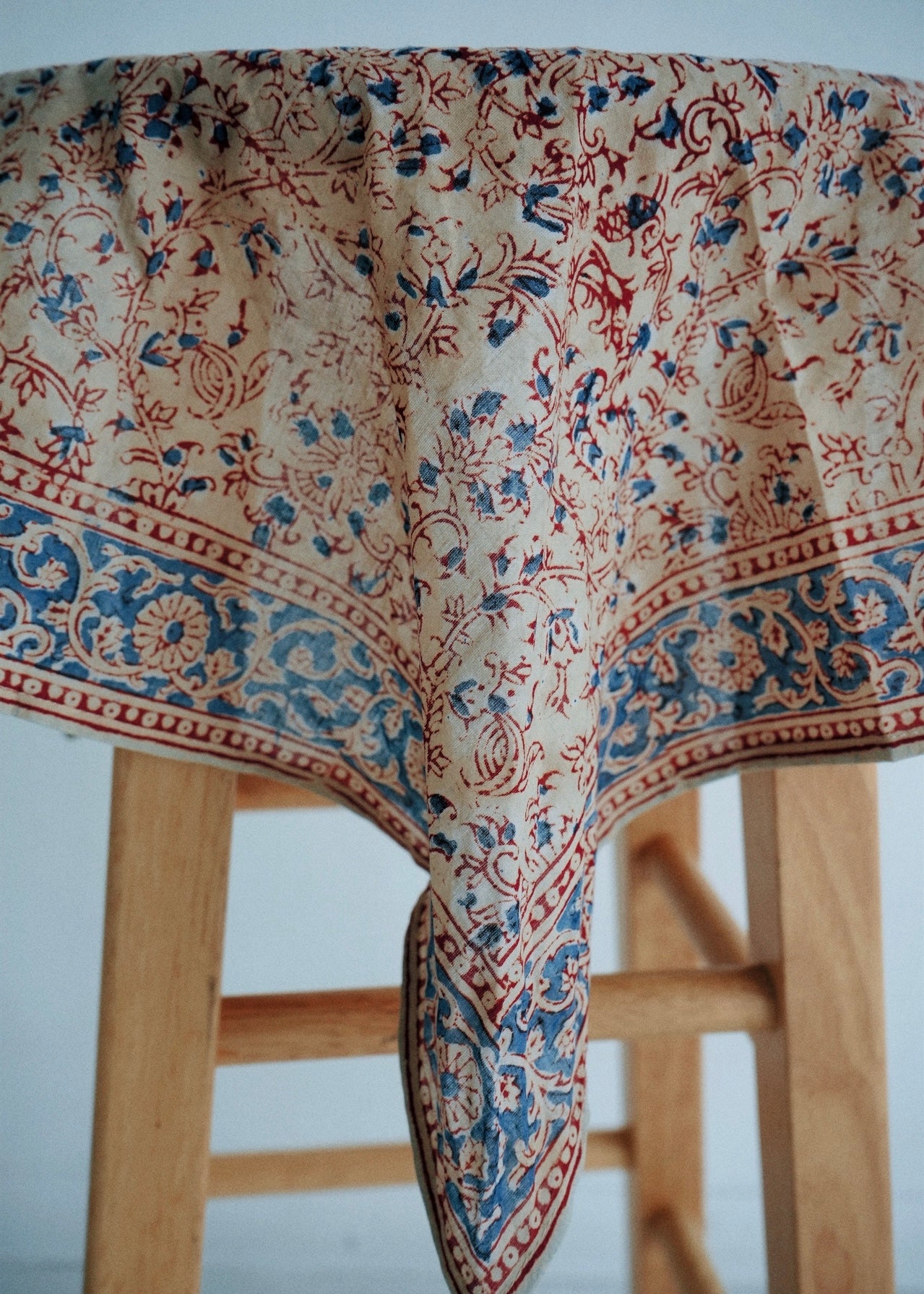 Rosewood Blossom - Kalamkari Cotton Bandana