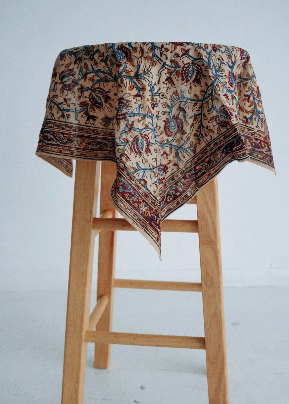 Twilight Petal - Kalamkari Cotton Bandana