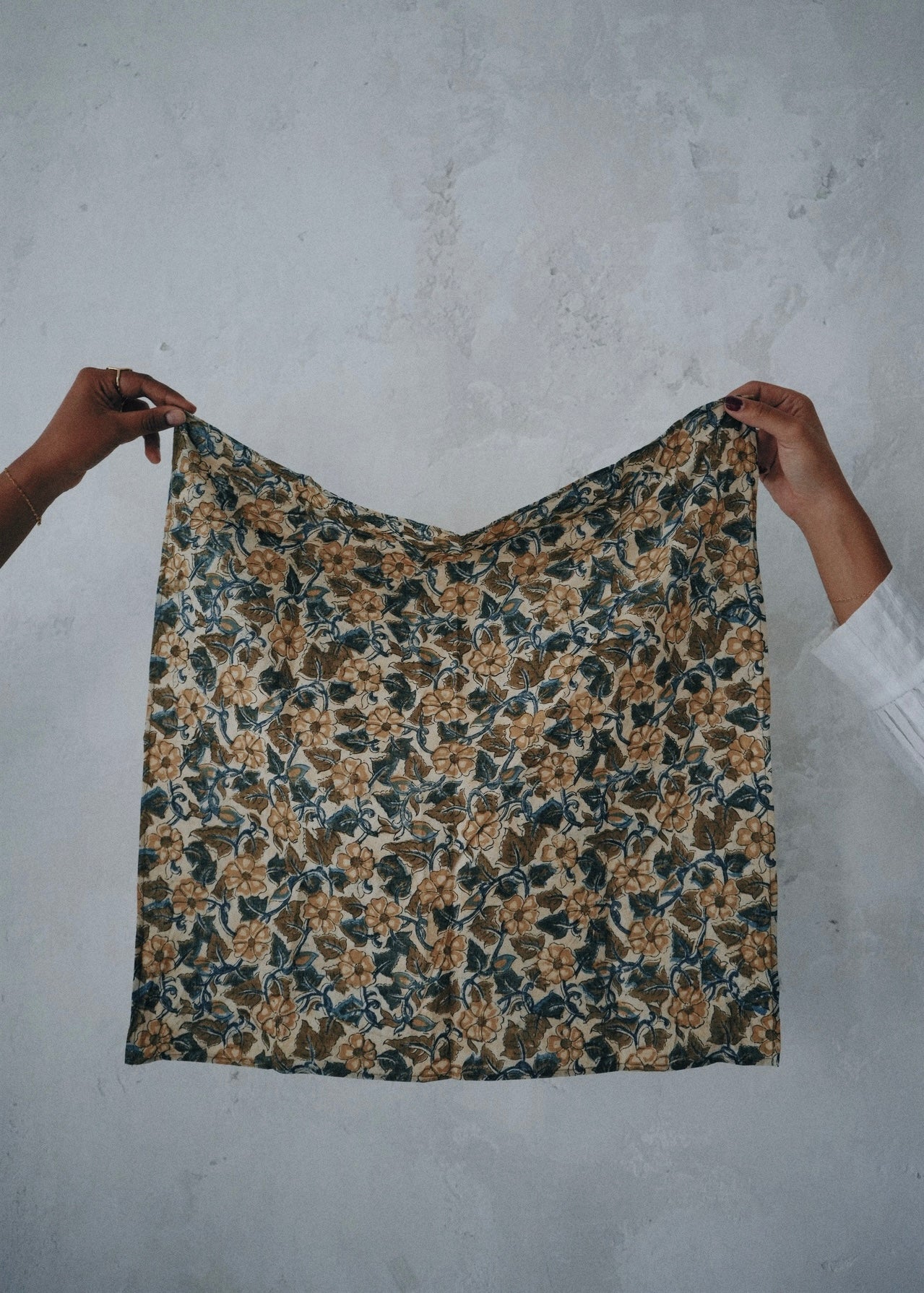 Woven Thistle - Kalamkari Cotton Bandana