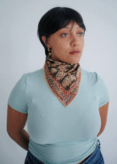 Papaya Patch - Kalamkari Cotton Bandana