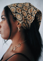 Crop Circle  - Kalamkari Cotton Bandana