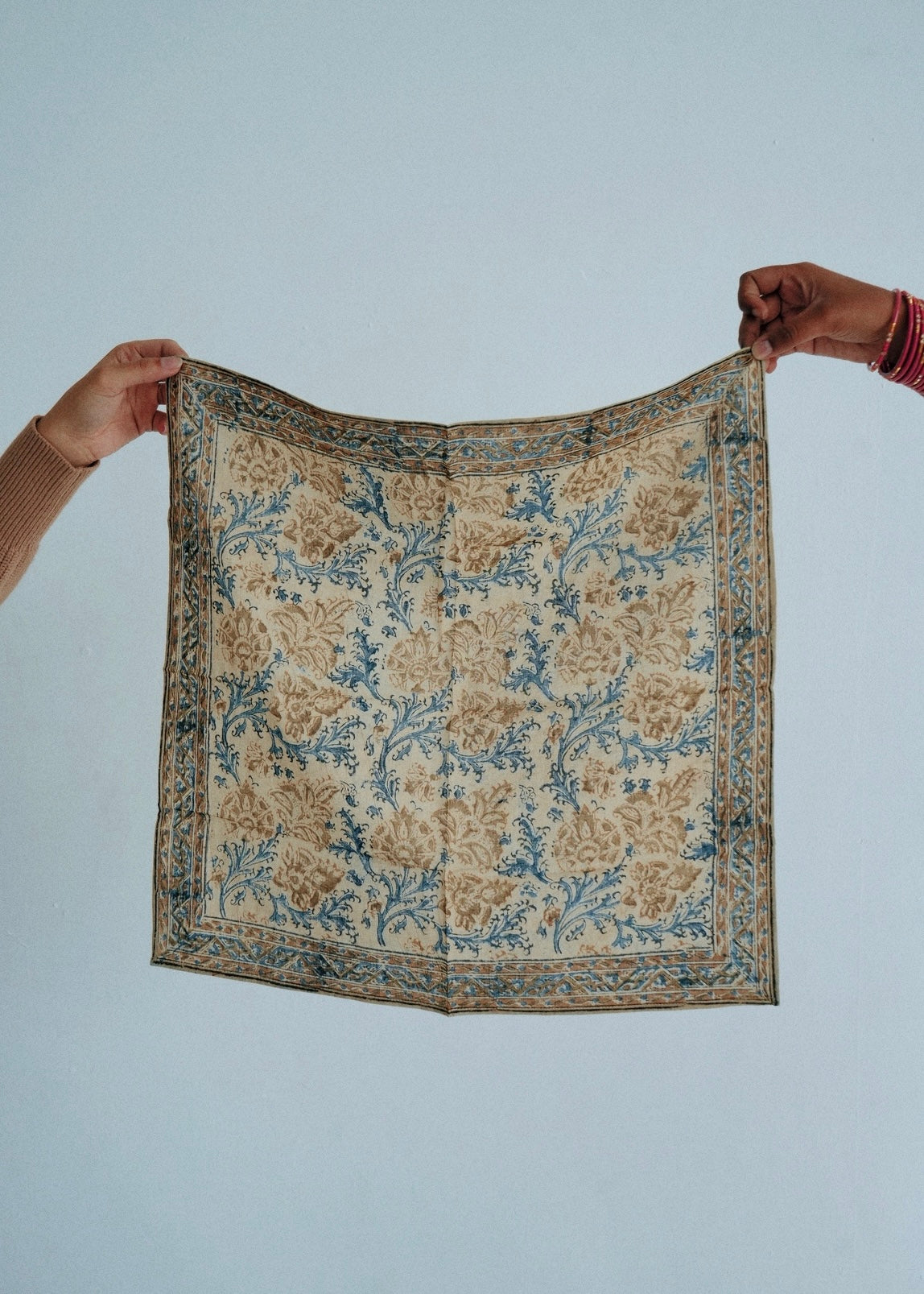 Pine Bouquet - Kalamkari Cotton Bandana
