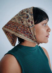 Garnet Vineyard - Kalamkari Cotton Bandana
