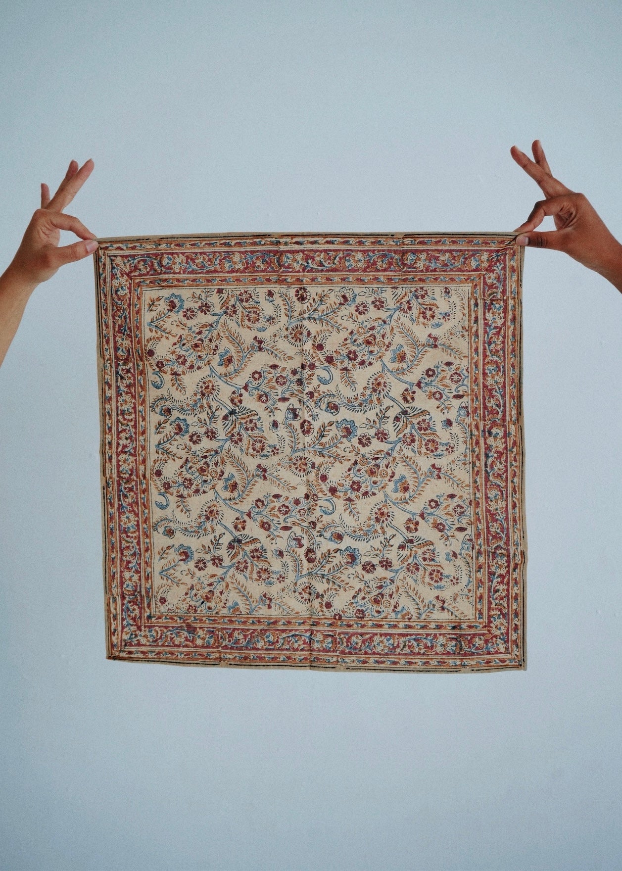 Garnet Vineyard - Kalamkari Cotton Bandana