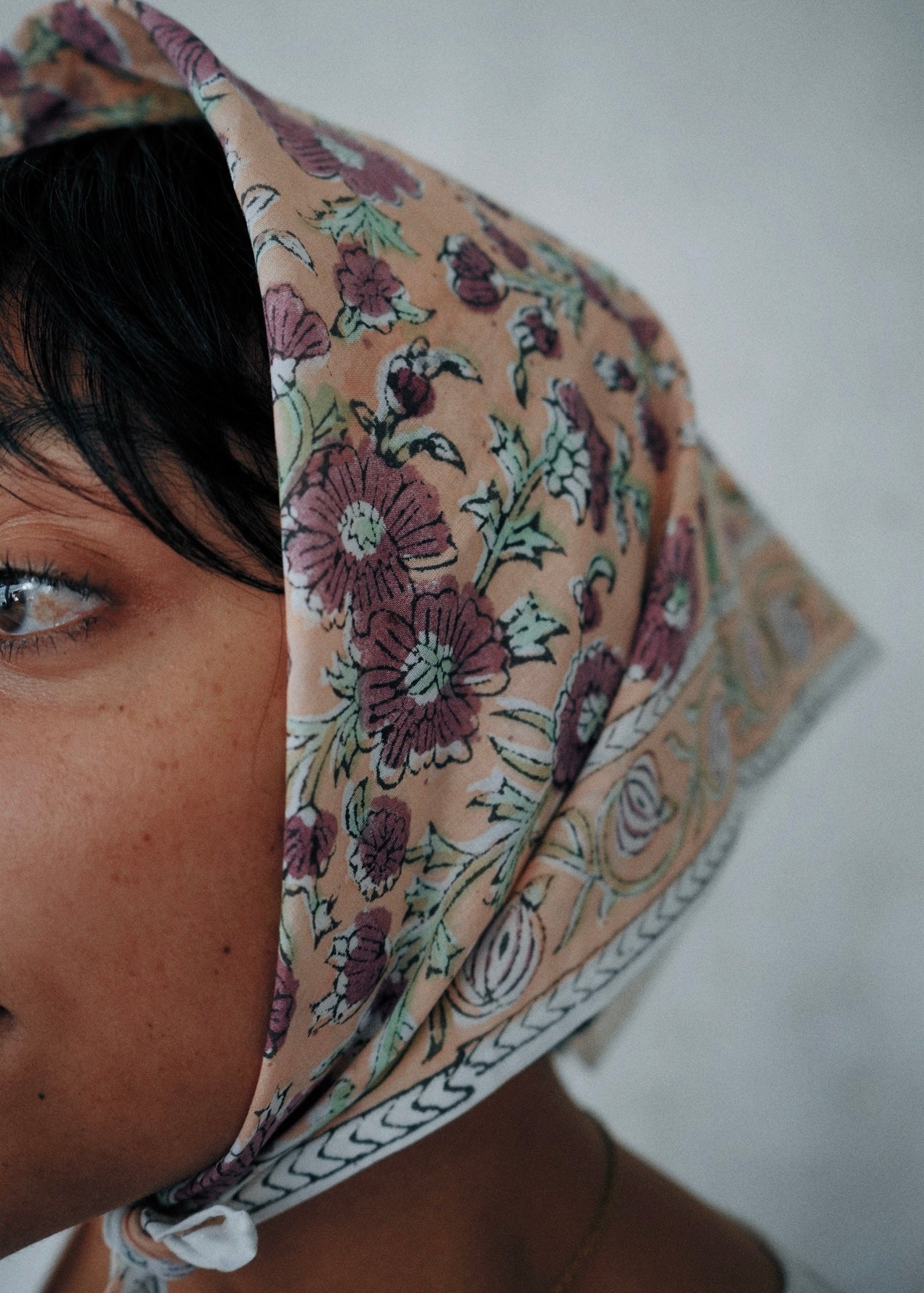 Gulbahar - Hand Block Printed Cotton Bandana